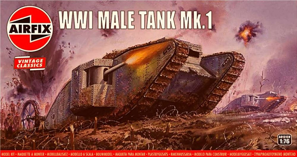           Airfix A01315V  WWI Male Tank Mk.I 1:76  