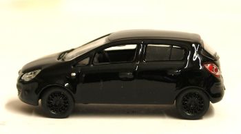 Oxford Diecast 76VC004  Black Vauxhall Corsa