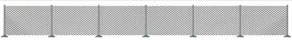                   Busch 1017  Chain Link Fencing 'HO/OO'
