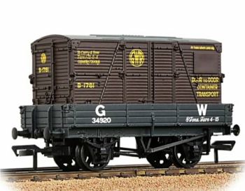 Bachmann 37-936  GWR 3 plank wagon & BD Container