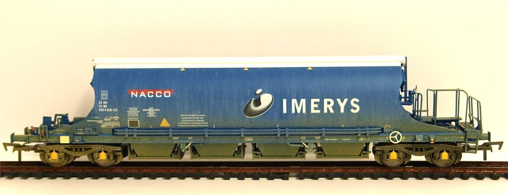 EFE Rail E87026  JIA Nacco Wagon Imerys Blue (light weathering)