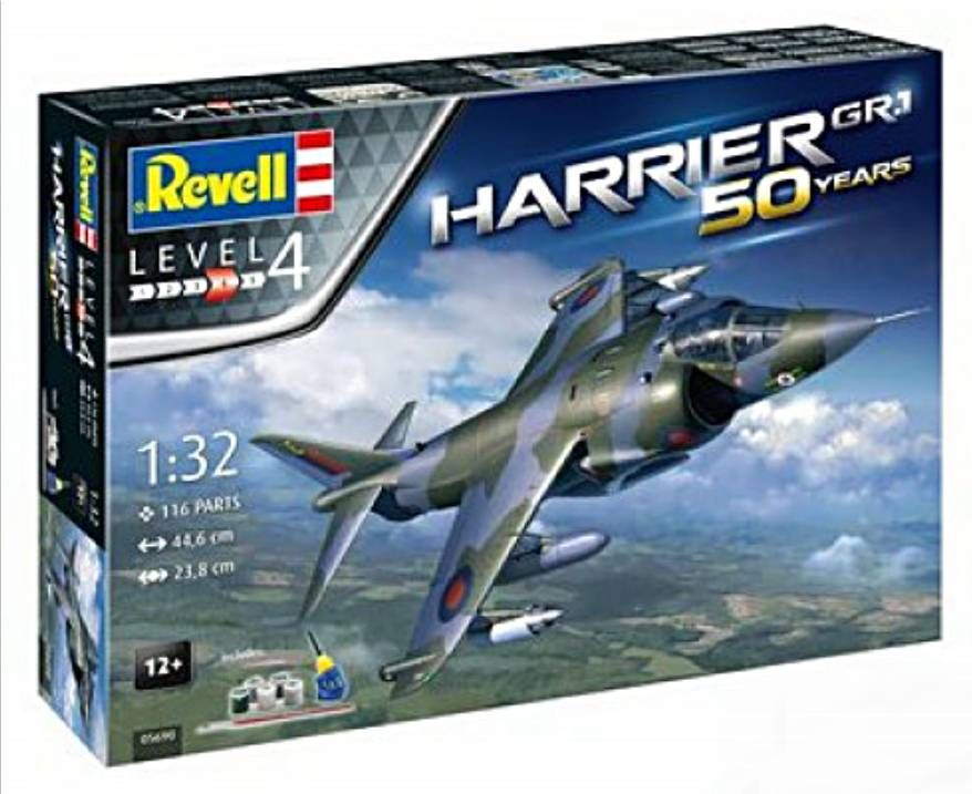 Revell 05690 Hawker Harrier GR1 50th Anniversary Gift Set 1:32