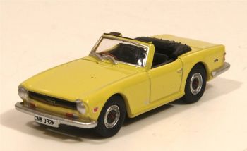 Oxford Diecast 76TR6001  Triumph TR6 Mimosa Yellow