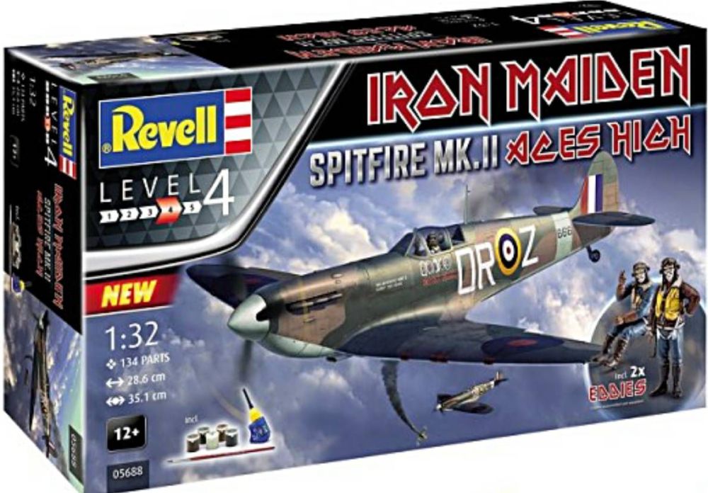 Revell 05688  Spitfire MkII Iron Maiden Aces High (Gift Set) 1:32