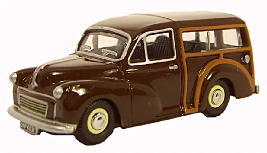 Oxford Diecast 76MMT003  Morris Traveller 1967 Maroon