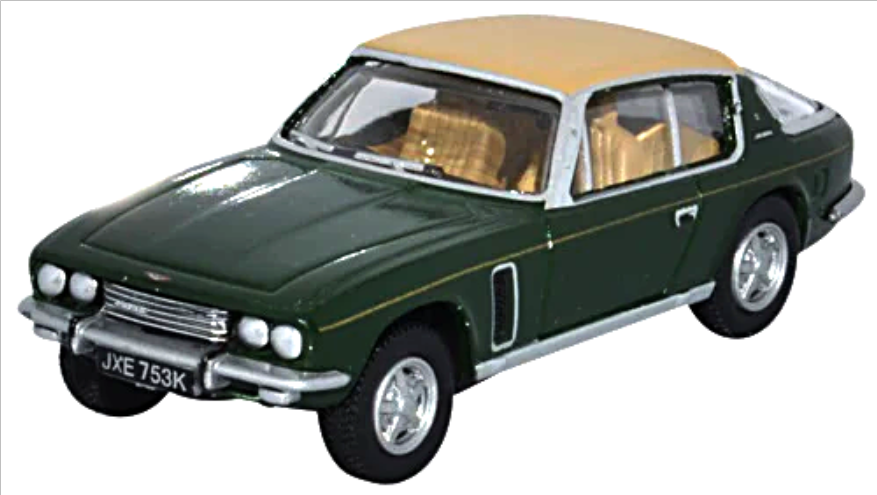 Oxford Diecast 76JI008  Jensen Interceptor Oakland Green and Tan