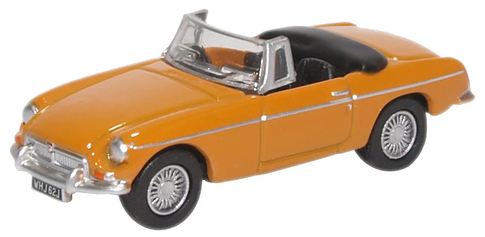 Oxford Diecast 76MGB009  MGB Roadster Bronze Yellow