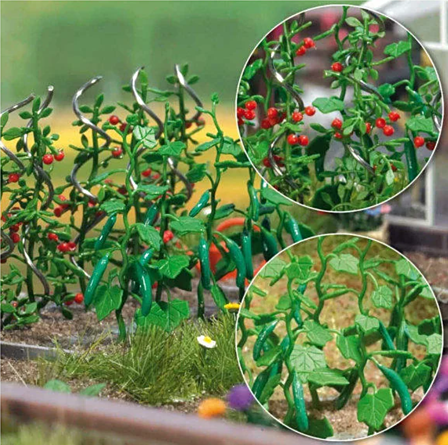Busch 1214  Cucumber & Tomato Plants 'OO/HO'