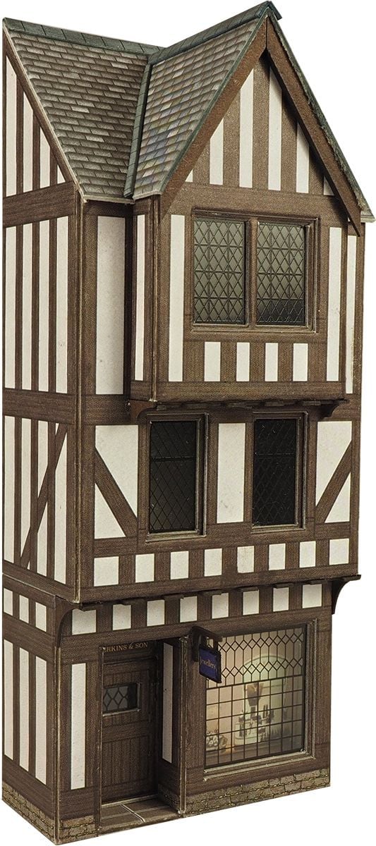 Metcalfe PO421 Low Relief Timber Framed Shop