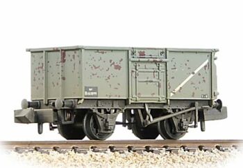 Graham Farish 377-227G  BR 16T Steel Mineral Wagon BR Grey (weathered)