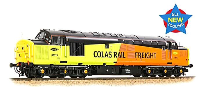 Bachmann 35-310  Class 37/0 Domino Headcode 37175 Colas Rail Freight Yellow