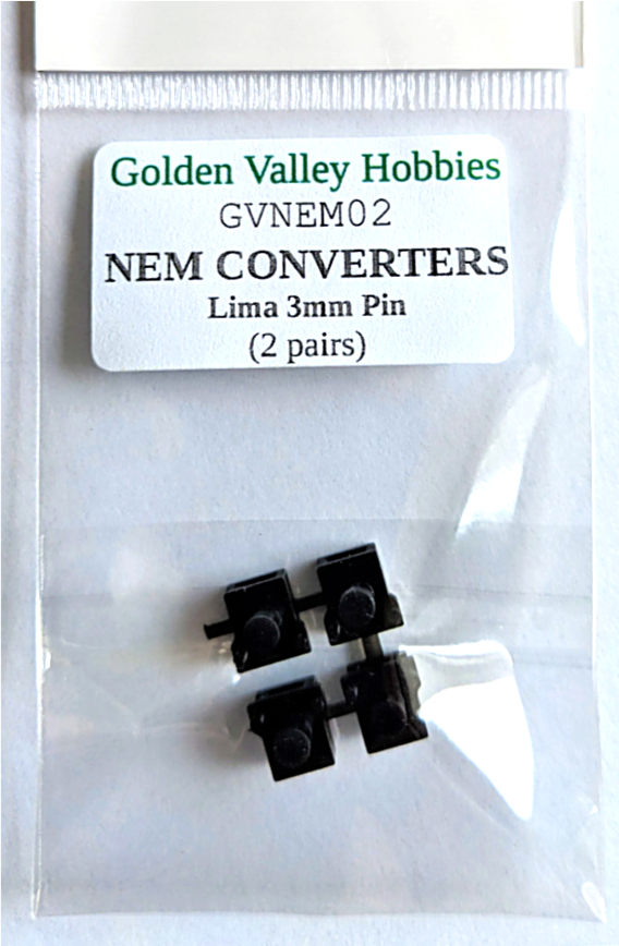 Golden Valley Hobbies GVNEM02  Conversion NEM pockets for Lima wagons with 