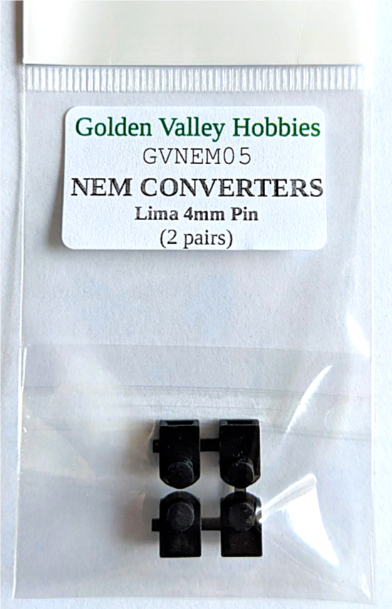 Golden Valley Hobbies GVNEM05  Conversion NEM pockets for Lima/Hornby wagon