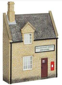 Scenecraft 44-296  Low Relief Honey Stone Post Office and Shop 1:76