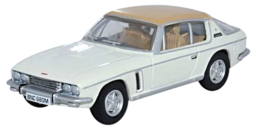 Oxford Diecast 76JI007  Jensen Interceptor Old English White/Tan
