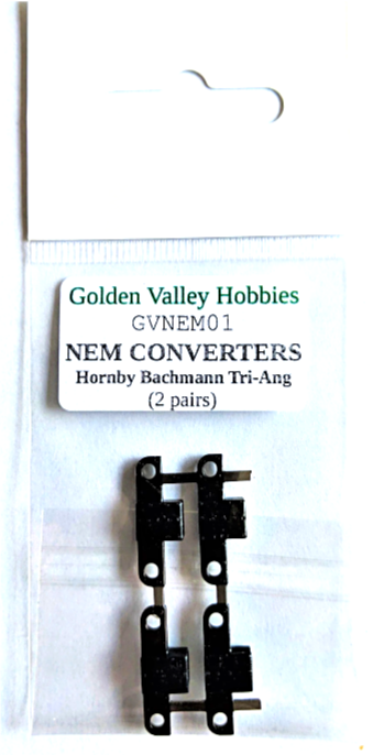 Golden Valley Hobbies GVNEM01  Conversion NEM pockets for Bachmann, Hornby,