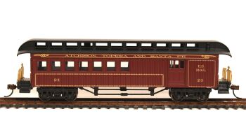 Bachmann 15204  Old Time Coach Clerestory Roof - Combine - Santa Fe RR