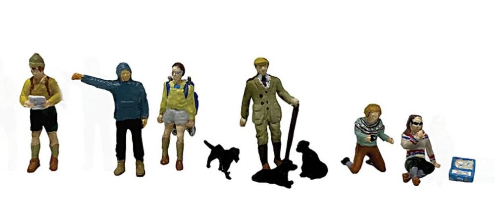 Scenecraft 36-429  Hikers and Dog Walkers