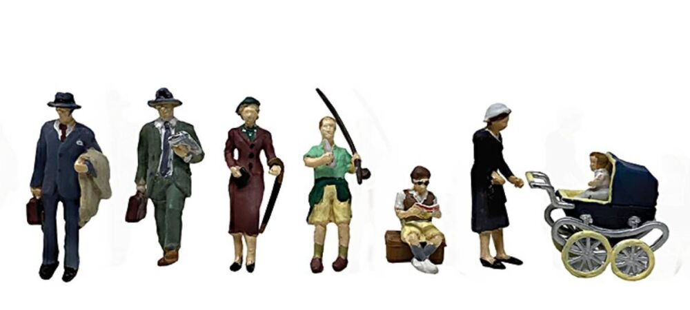 Scenecraft 36-442  Post-War Era Figures Set B