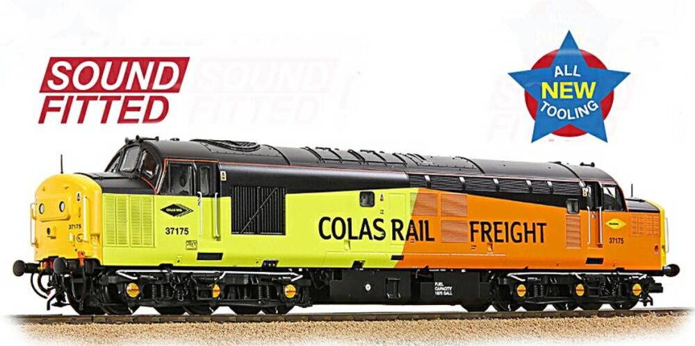 Bachmann 35-310SF  Class 37/0 Domino Headcode 37175 Colas Rail Freight Yell