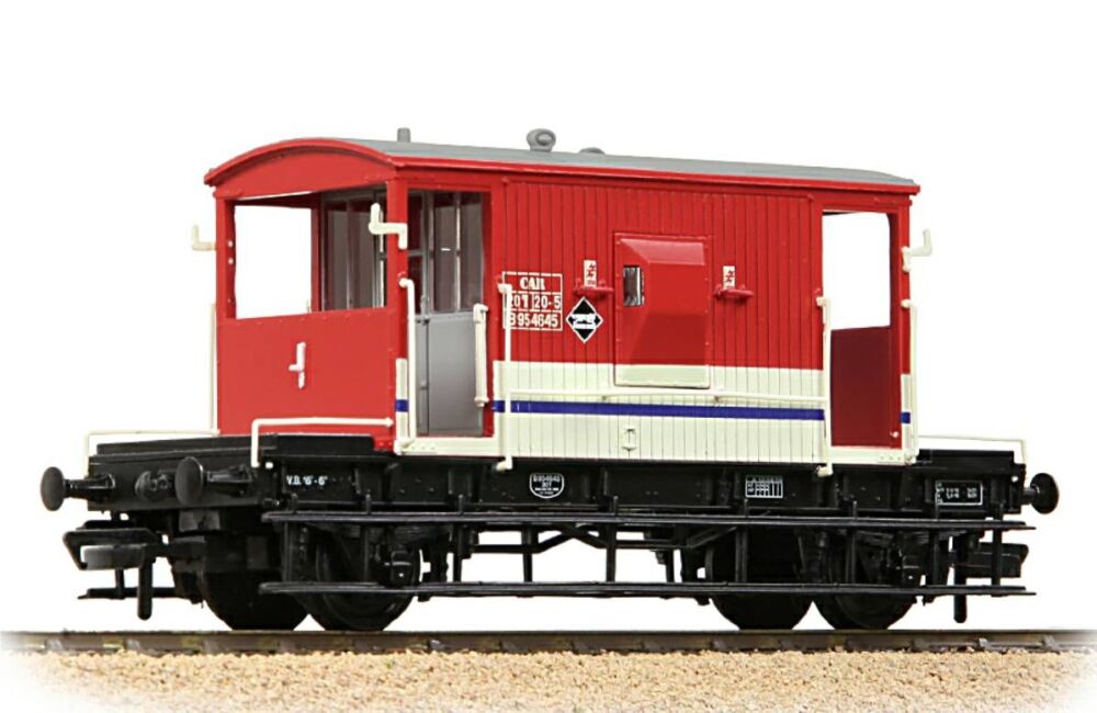 Bachmann 37-541  BR 20T Brake Van London Transport Barrier Vehicle Red & Wh