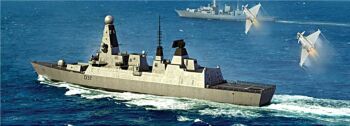 Trumpeter PKTM04550  British Royal Navy HMS Daring Type 45 Missile Destroyer Ship  1:350