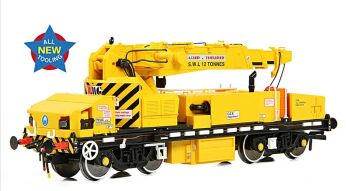 EFE Rail E87048  Plasser 12T YOB Diesel-Hydraulic Crane DRP81513 BR Departmental Yellow