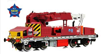 EFE Rail E87048  Plasser 12T YOB Diesel-Hydraulic Crane DRP81523 Javis/Fastline Maroon