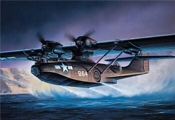 Academy 12487  US Navy PBY-5A “Black Cat” Catalina Flying Boat Aircraft