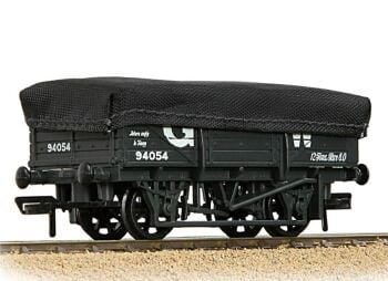 Bachmann 33-088B  5 Plank China Clay Wagon GWR Grey with Tarpaulin Cover