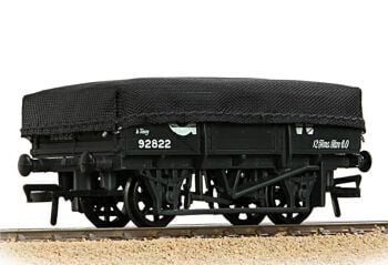 Bachmann 33-088C  5 Plank China Clay Wagon GWR Grey with Tarpaulin Cover