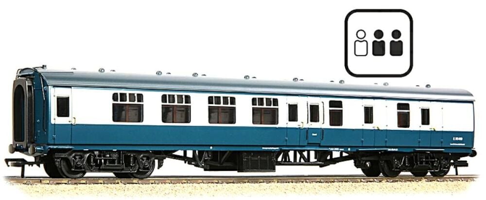 Bachmann 39-075EPF  BR Mk1 BSK Brake Second Corridor BR Blue Grey [PF]