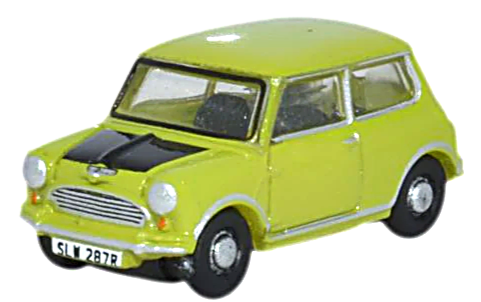 Oxford Diecast NMN005  Mini Car Lime Green