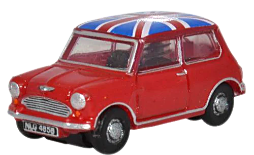 Oxford Diecast NMN001  Mini Car Tartan Red/Union Flag