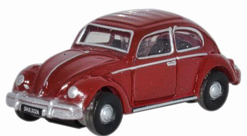 Oxford Diecast NVWB002  VW Beetle Ruby Red