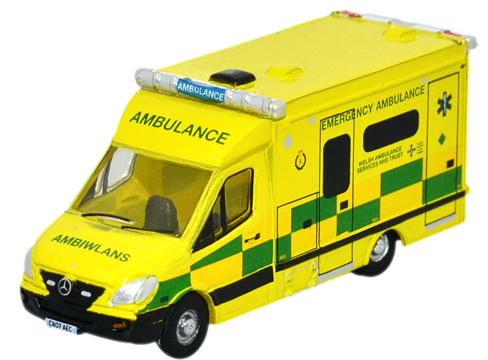 Oxford Diecast NMA001  Mercedes Ambulance Wales