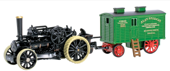 Oxford Diecast NFBB002  Fowler BB1 Ploughing Engine No15222 Bristol Rover + Living Wagon