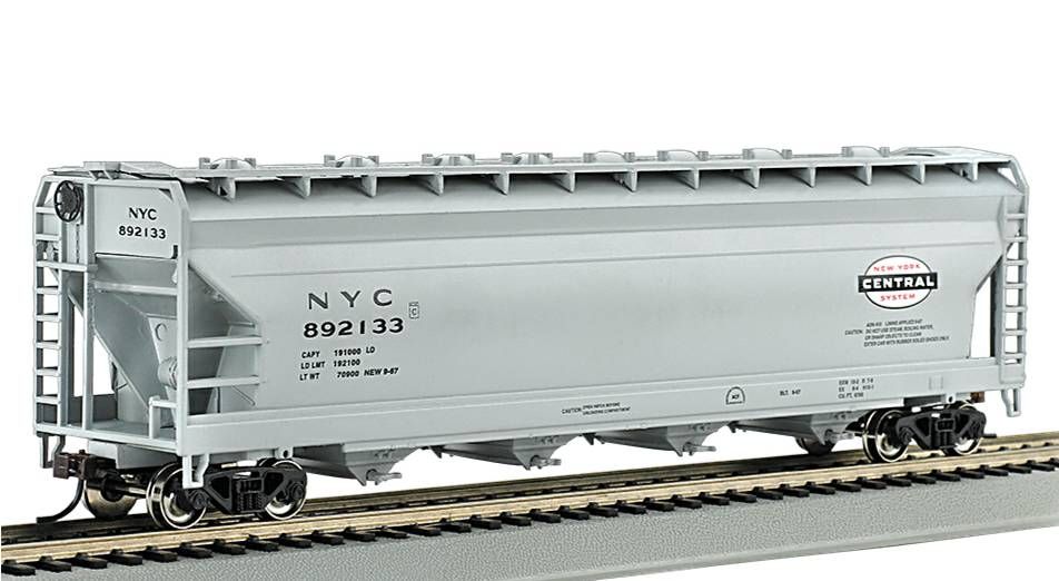 Bachmann 17523  56' ACF Center-Flow Hopper - New York Central - Grey