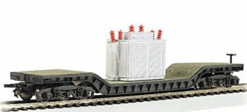 Bachmann 18348  52' Centre-Depressed Flat Car - with Transformer
