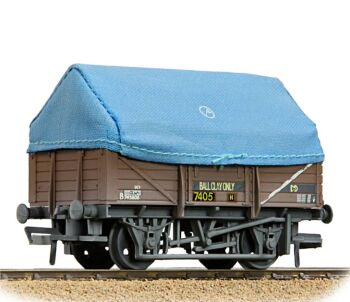 Bachmann 33-085C  5 Plank UCV China Clay Wagon BR Bauxite (TOPS) With Hood