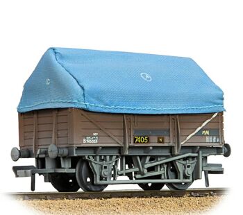 Bachmann 33-085D  5 Plank UCV China Clay Wagon BR Bauxite (TOPS) With Hood