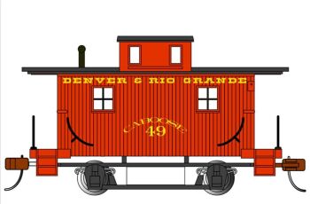 Bachmann 18407  Bobber Caboose - Denver & Rio Grande #49