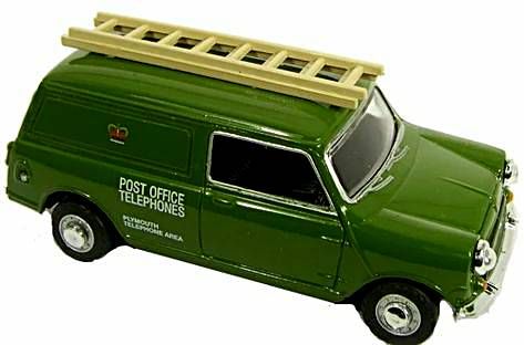 Oxford Diecast 76MV013  Post Office Mini Van With Ladder