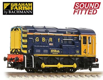 Graham Farish 371-016KSF  Class 08 08818  No.4 ‘Molly’ GBRf/Harry Needle Railroad Company (Sound Fitted)