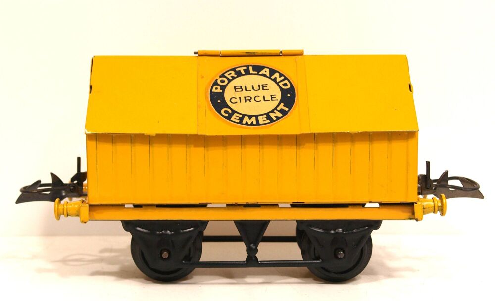 Hornby No1-SU  Pitched Cement Wagon Portland Cement Blue Circle (O Gauge)