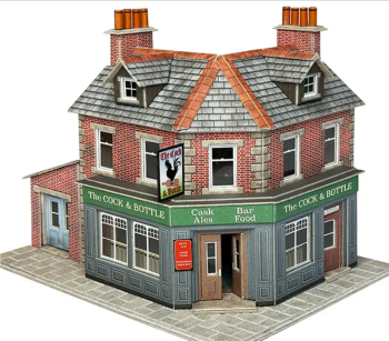Metcalfe PO308  Corner shop or pub (brick)