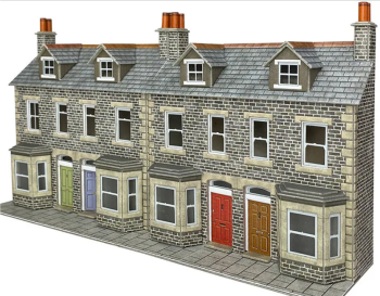 Metcalfe PO303  Low relief terrace house fronts (stone)