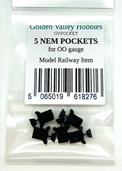 Golden Valley Hobbies GVPOCKETS  NEM Pockets x5  OO scale