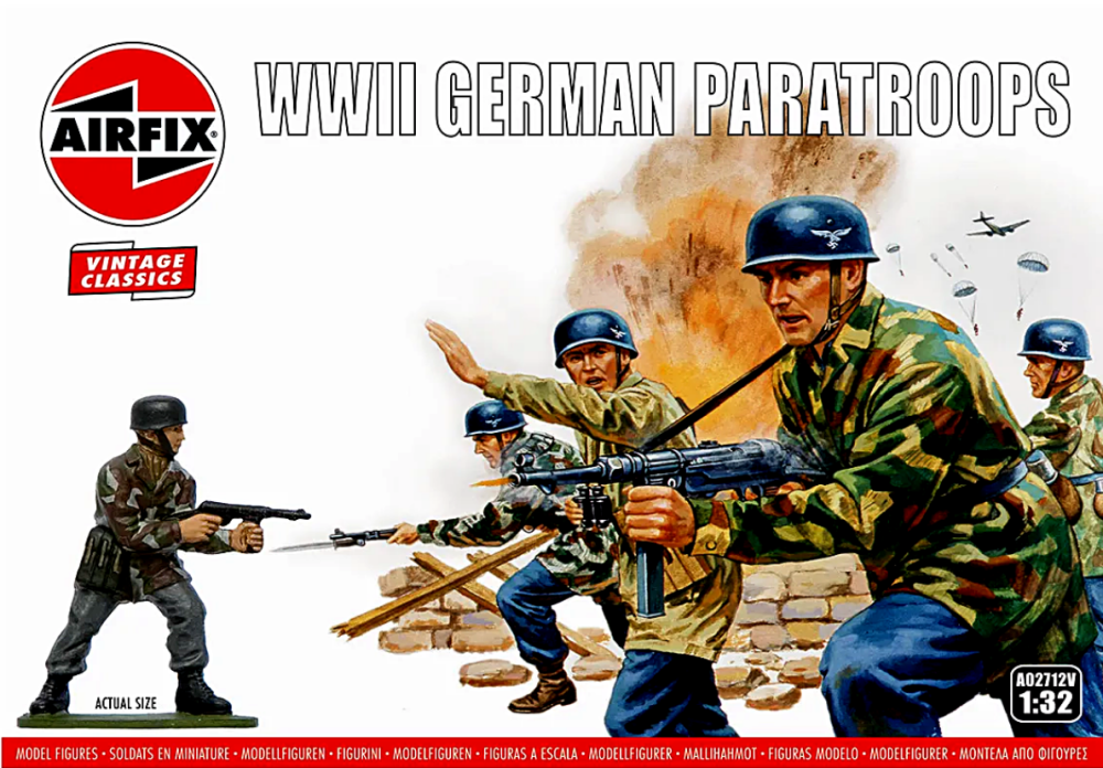 Airfix A02712V WWII German Paratroops (14 pcs)