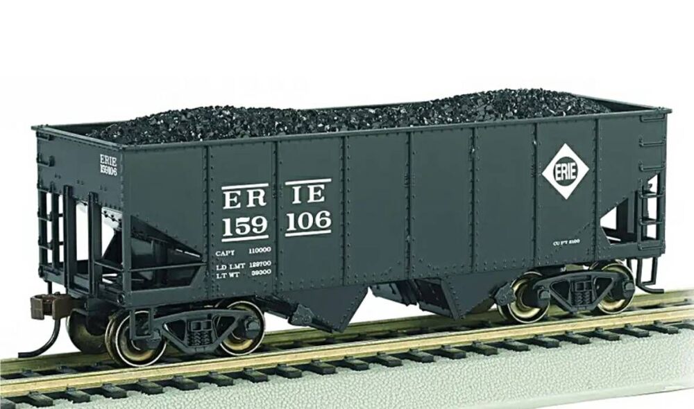 Bachmann 19516  55 Ton 2-Bay USRA Outside Braced Hopper - Erie #159106